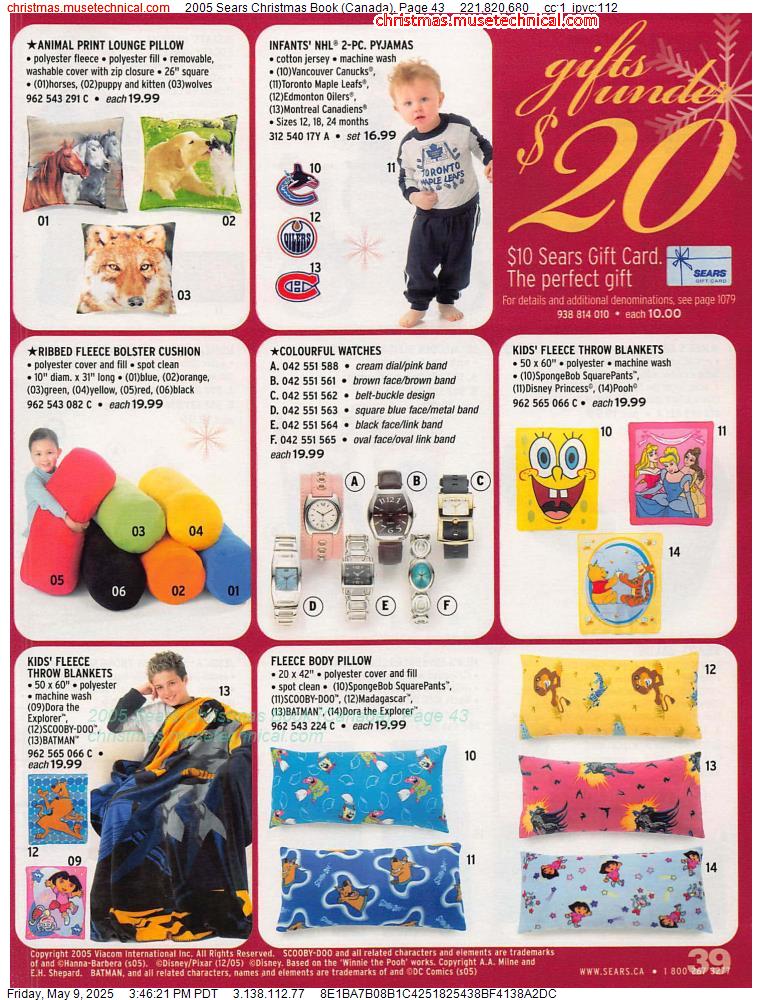 2005 Sears Christmas Book (Canada), Page 43