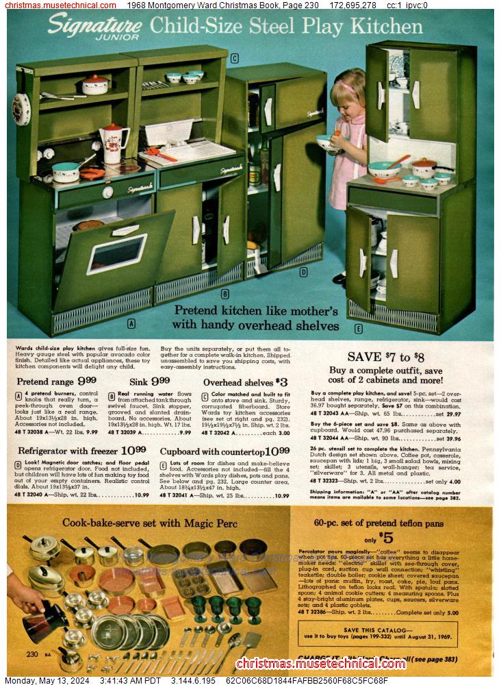1968 Montgomery Ward Christmas Book, Page 230