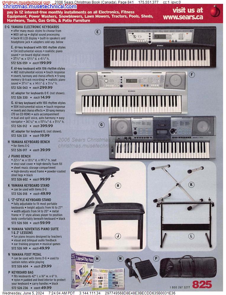 2006 Sears Christmas Book (Canada), Page 841