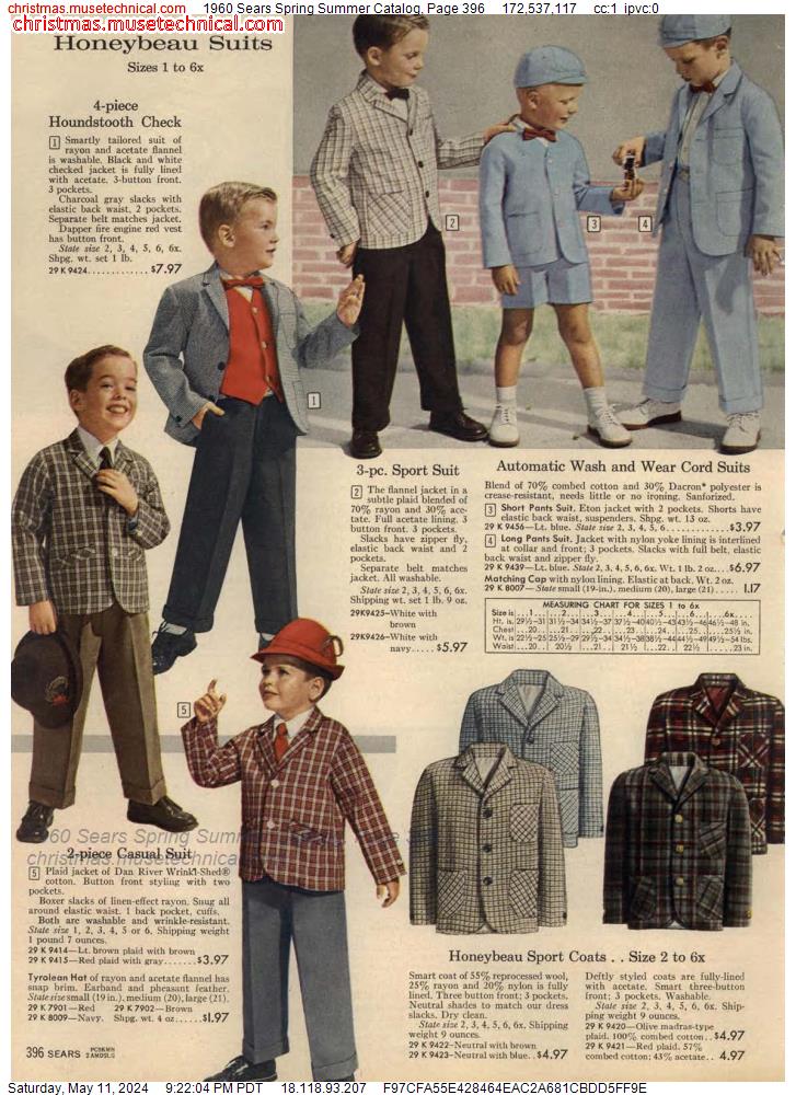 1960 Sears Spring Summer Catalog, Page 396