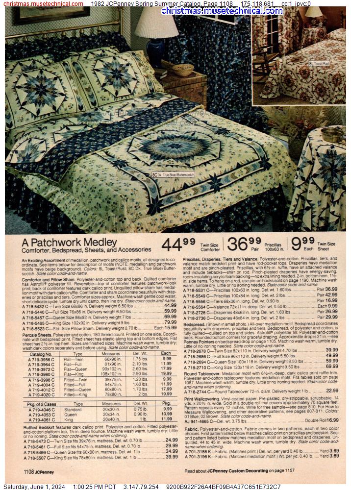 1982 JCPenney Spring Summer Catalog, Page 1108