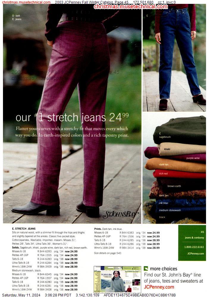 2003 JCPenney Fall Winter Catalog, Page 45