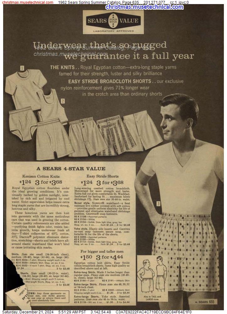 1962 Sears Spring Summer Catalog, Page 635