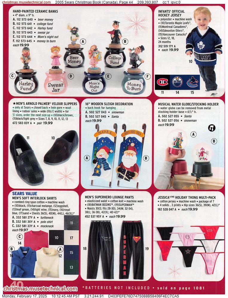 2005 Sears Christmas Book (Canada), Page 44