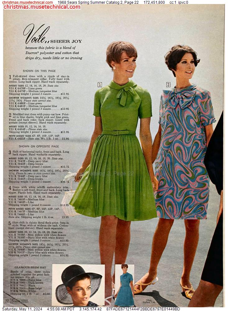 1968 Sears Spring Summer Catalog 2, Page 22