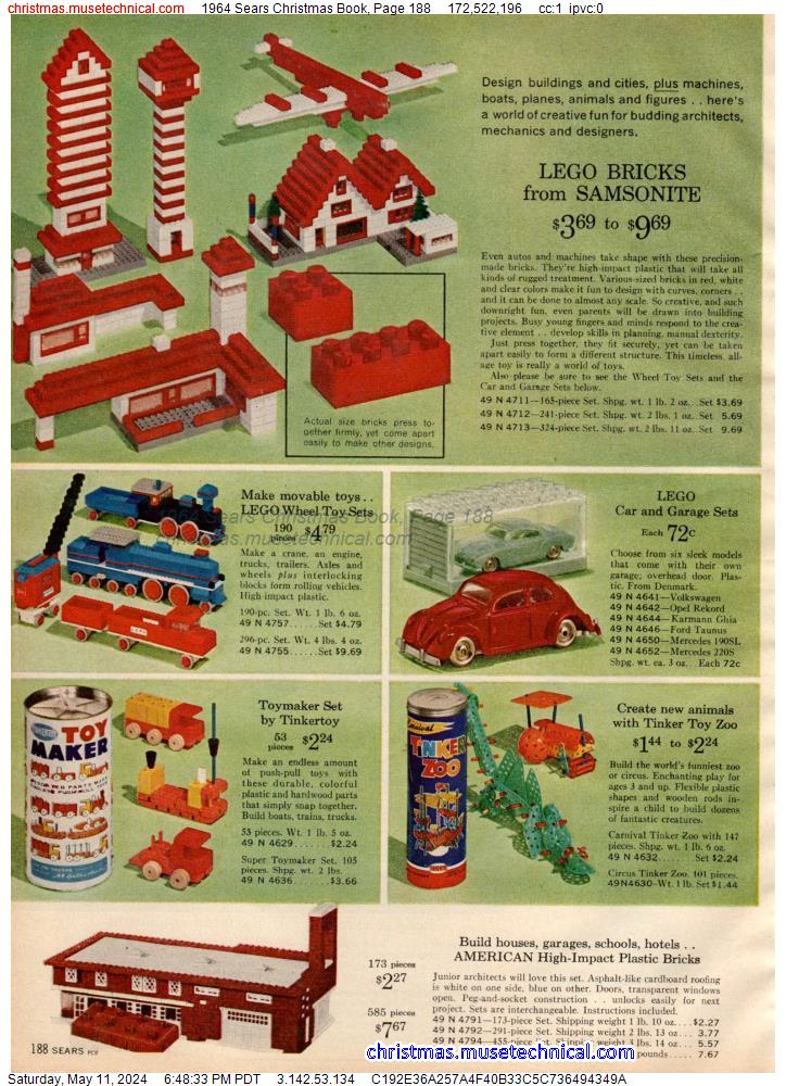 1964 Sears Christmas Book, Page 188