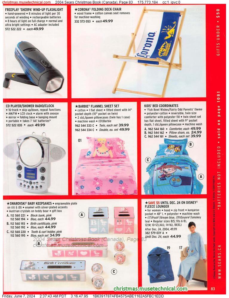 2004 Sears Christmas Book (Canada), Page 83
