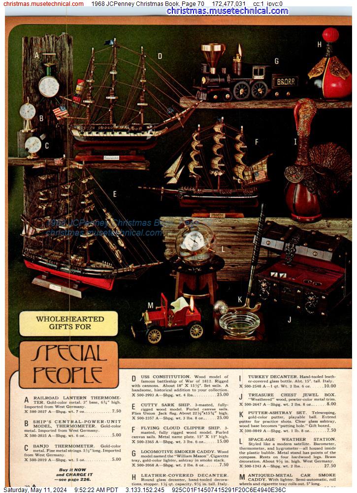 1968 JCPenney Christmas Book, Page 70