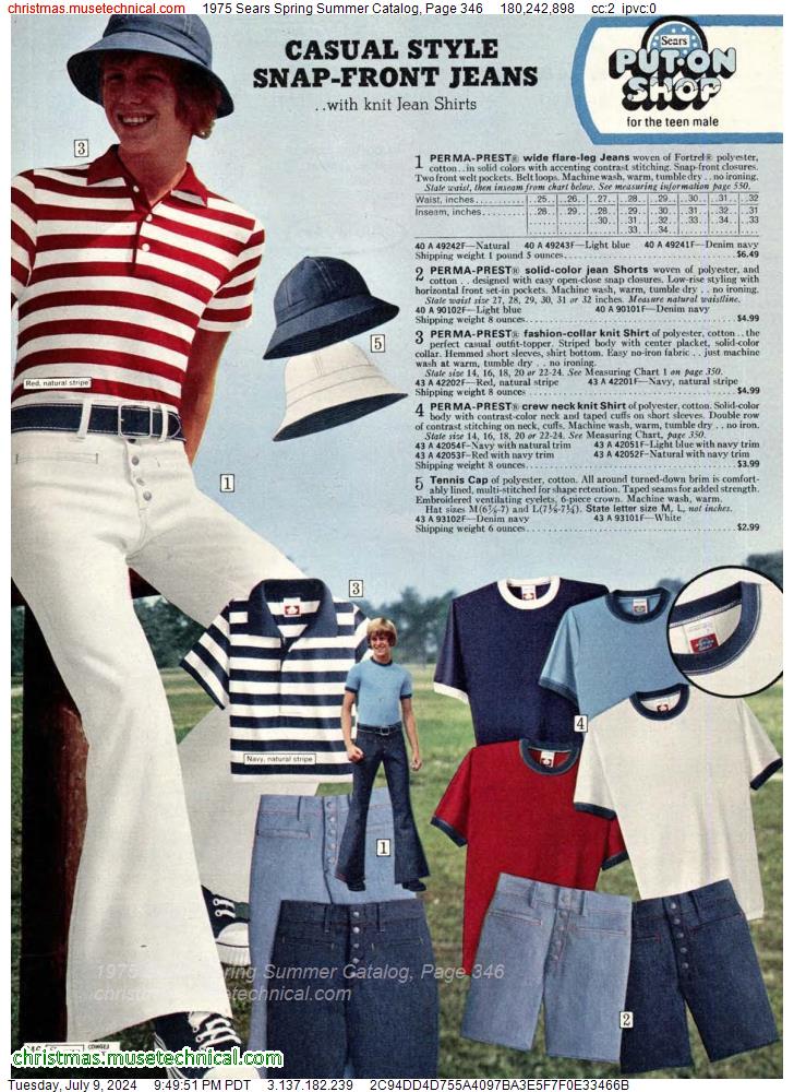 1975 Sears Spring Summer Catalog, Page 346