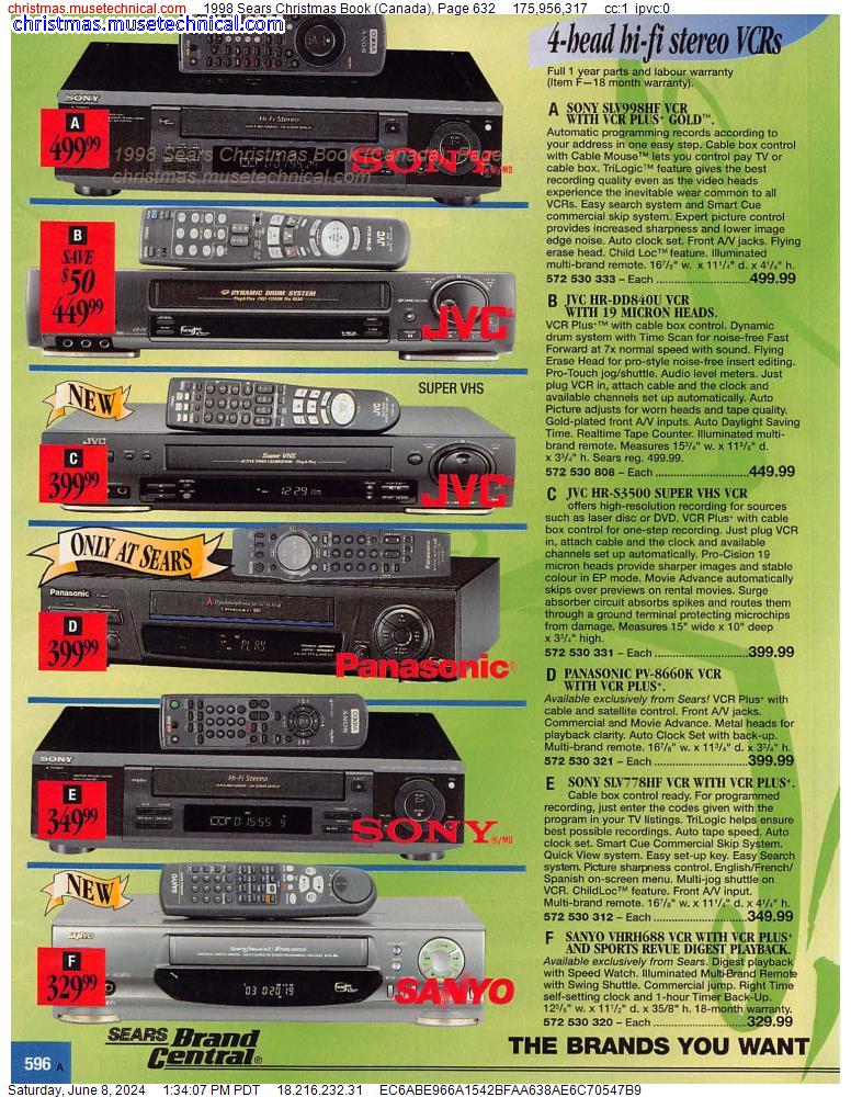 1998 Sears Christmas Book (Canada), Page 632