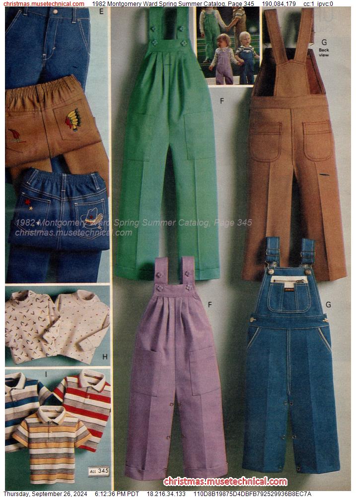 1982 Montgomery Ward Spring Summer Catalog, Page 345