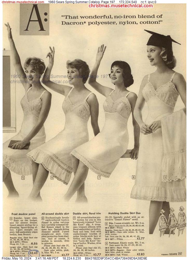 1960 Sears Spring Summer Catalog, Page 197