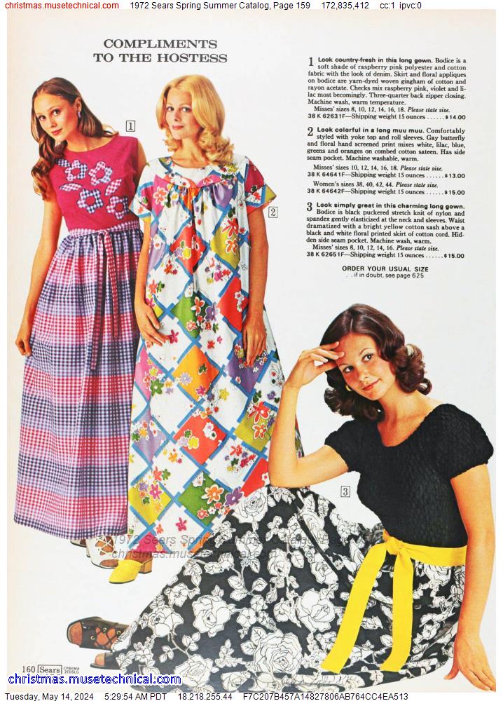 1972 Sears Spring Summer Catalog, Page 159