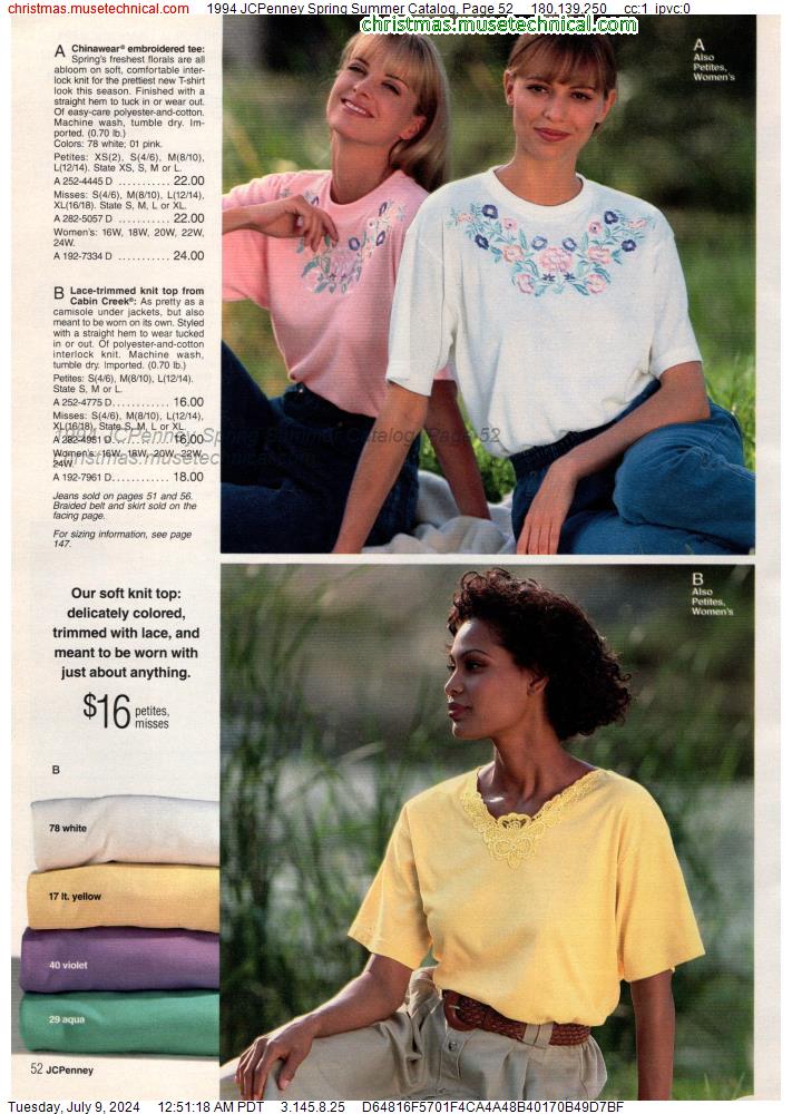 1994 JCPenney Spring Summer Catalog, Page 52