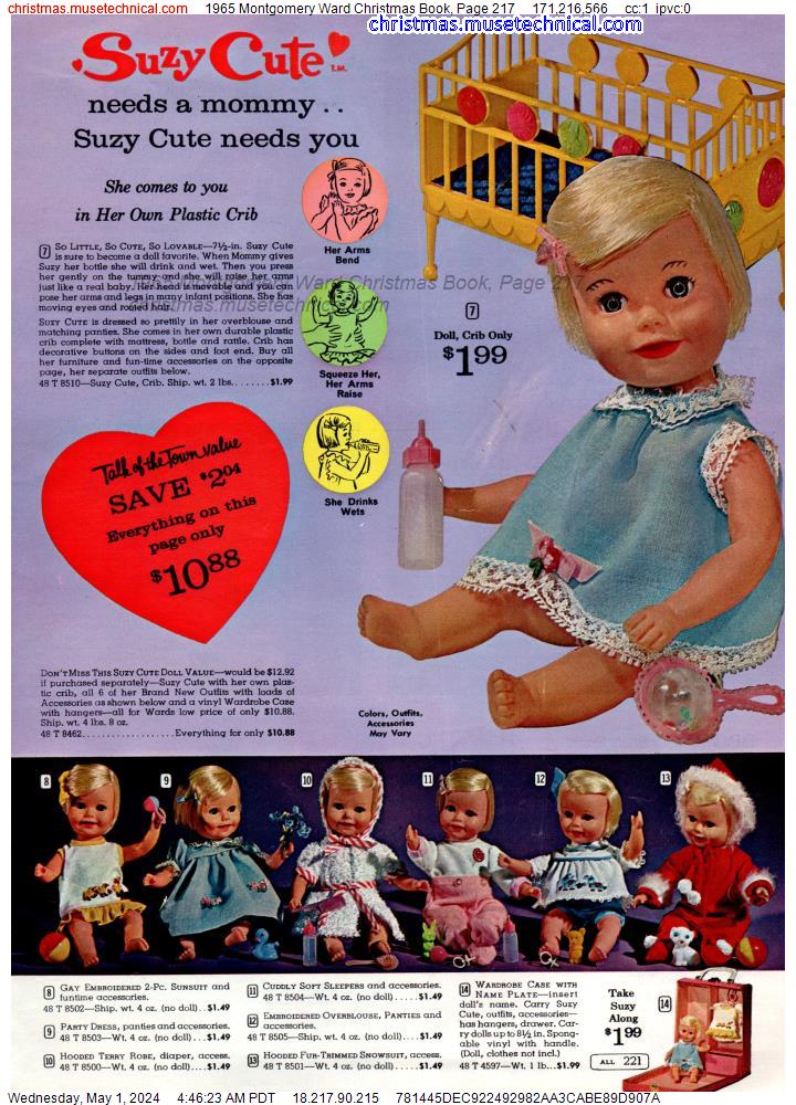 1965 Montgomery Ward Christmas Book, Page 217