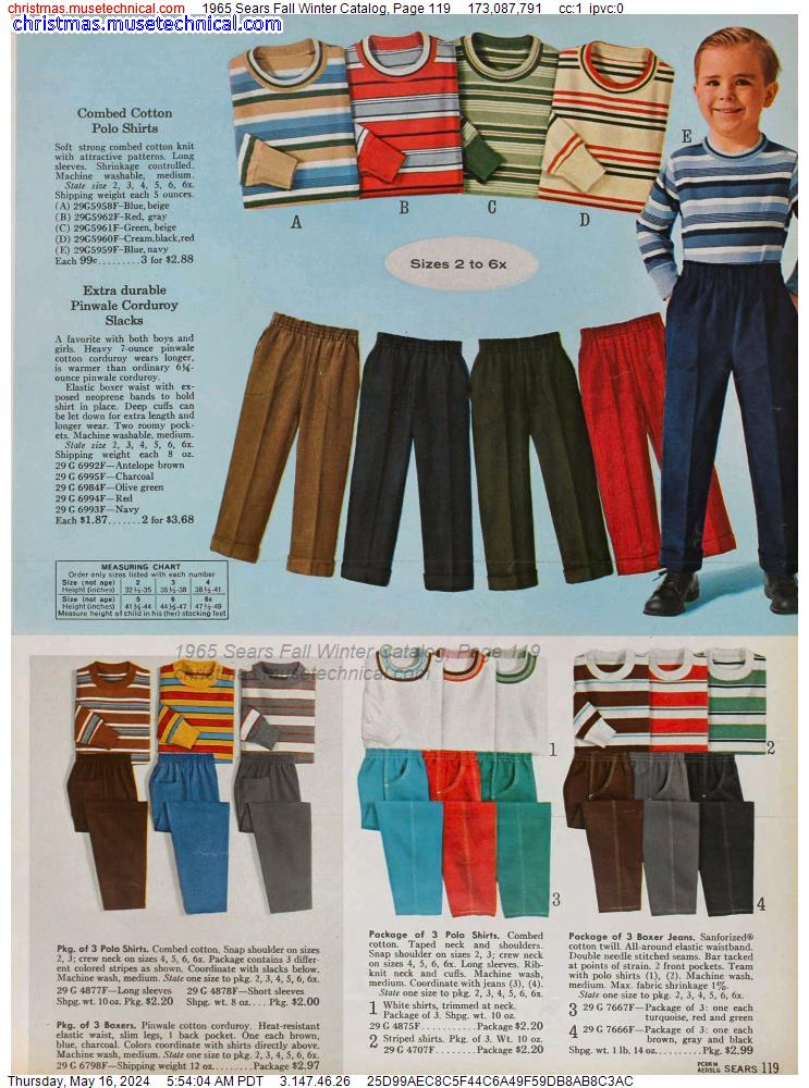 1965 Sears Fall Winter Catalog, Page 119