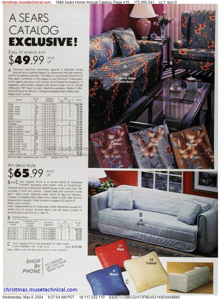 1989 Sears Home Annual Catalog, Page 415