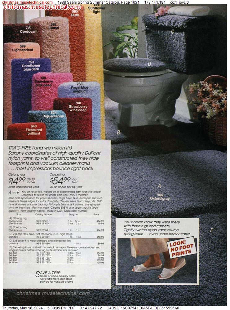 1988 Sears Spring Summer Catalog, Page 1031