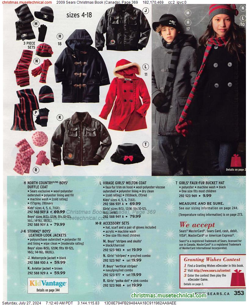 2009 Sears Christmas Book (Canada), Page 369