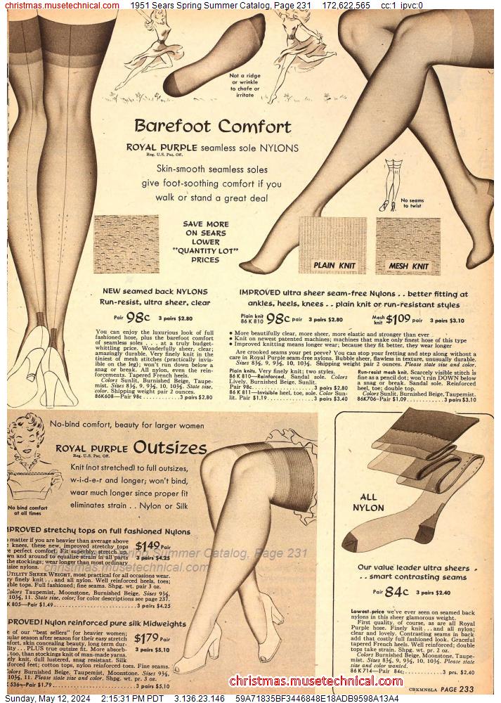 1951 Sears Spring Summer Catalog, Page 231