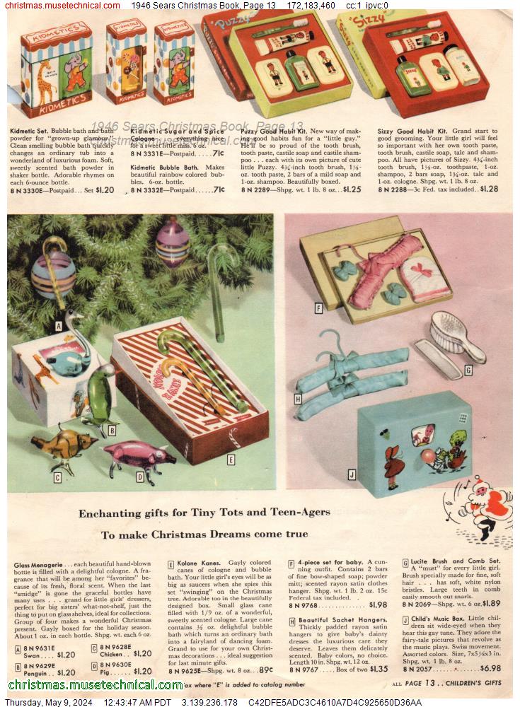 1946 Sears Christmas Book, Page 13