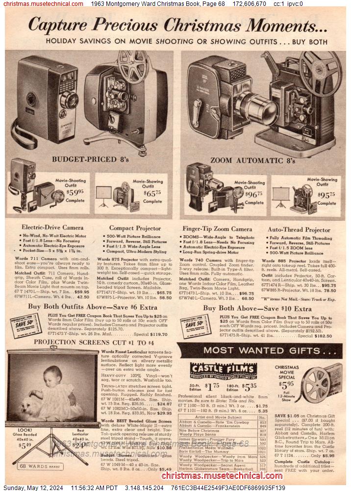 1963 Montgomery Ward Christmas Book, Page 68