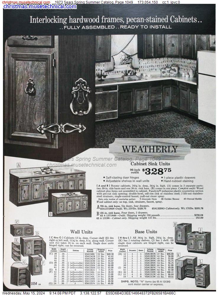 1973 Sears Spring Summer Catalog, Page 1049