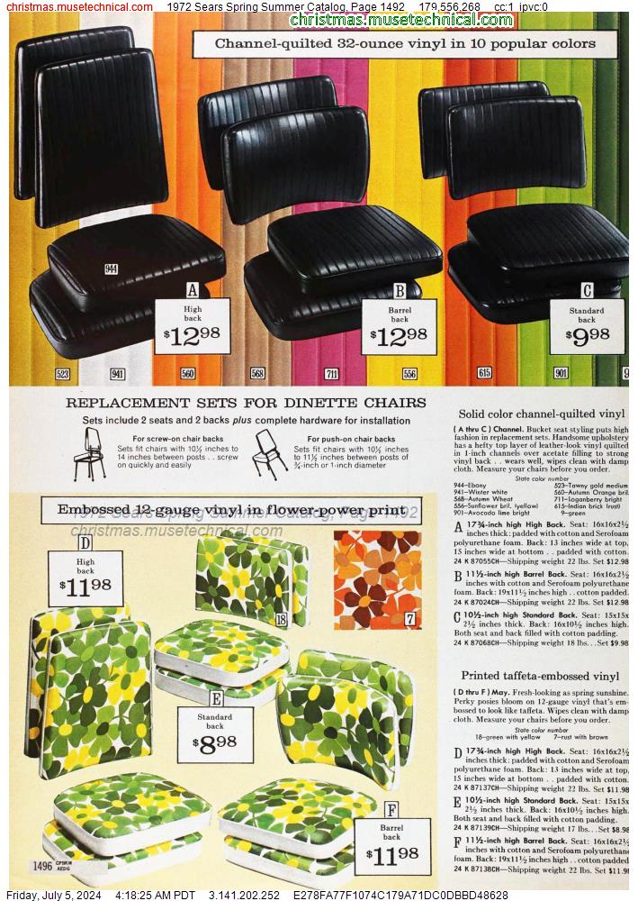 1972 Sears Spring Summer Catalog, Page 1492