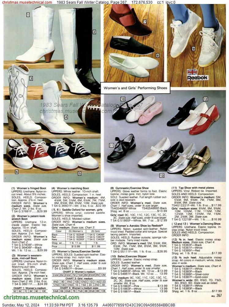 1983 Sears Fall Winter Catalog, Page 267