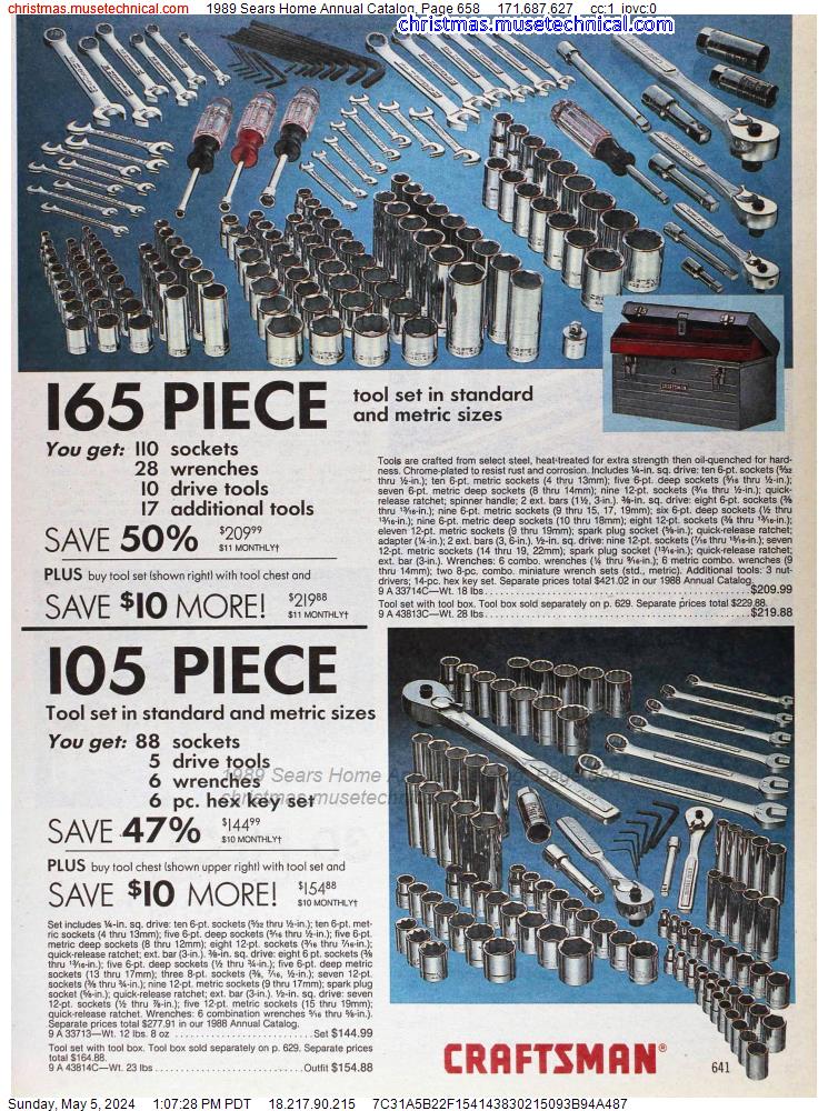 1989 Sears Home Annual Catalog, Page 658