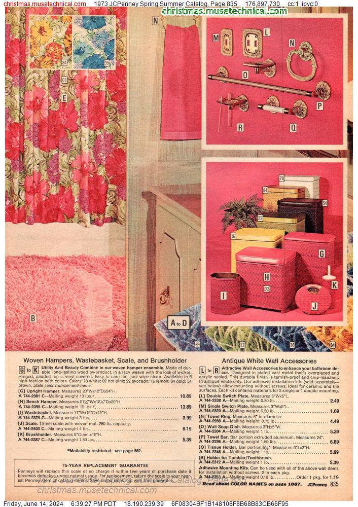 1973 JCPenney Spring Summer Catalog, Page 835
