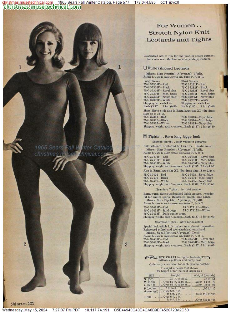 1965 Sears Fall Winter Catalog, Page 577