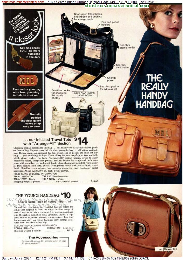 1977 Sears Spring Summer Catalog, Page 149