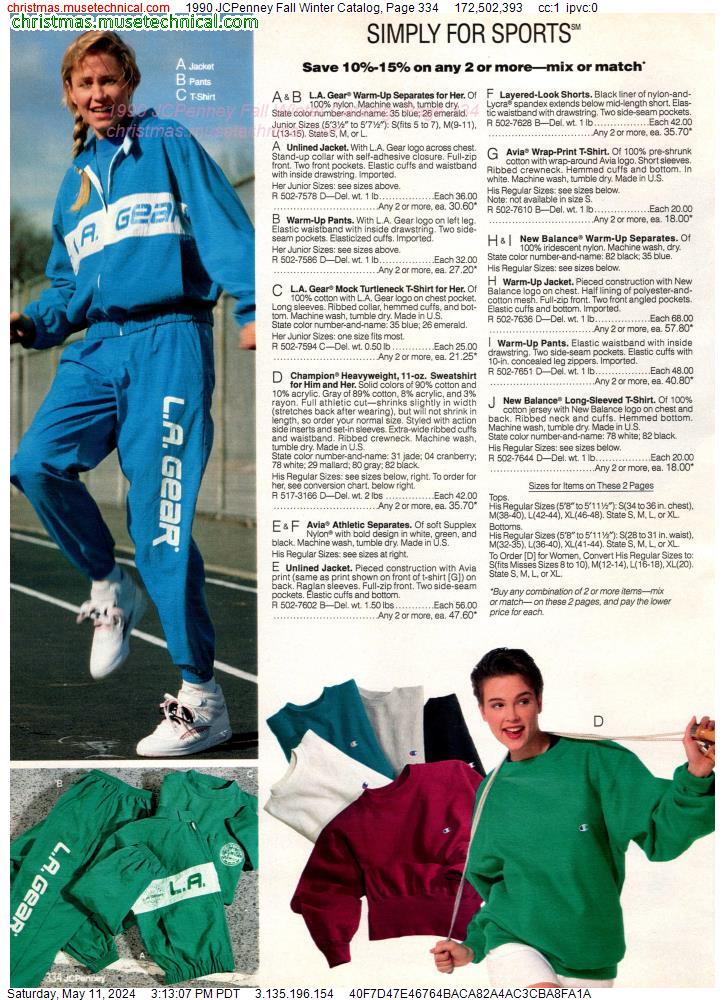 1990 JCPenney Fall Winter Catalog, Page 334