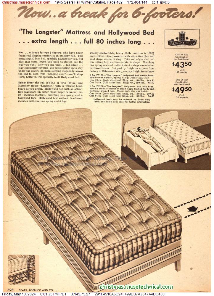 1945 Sears Fall Winter Catalog, Page 482