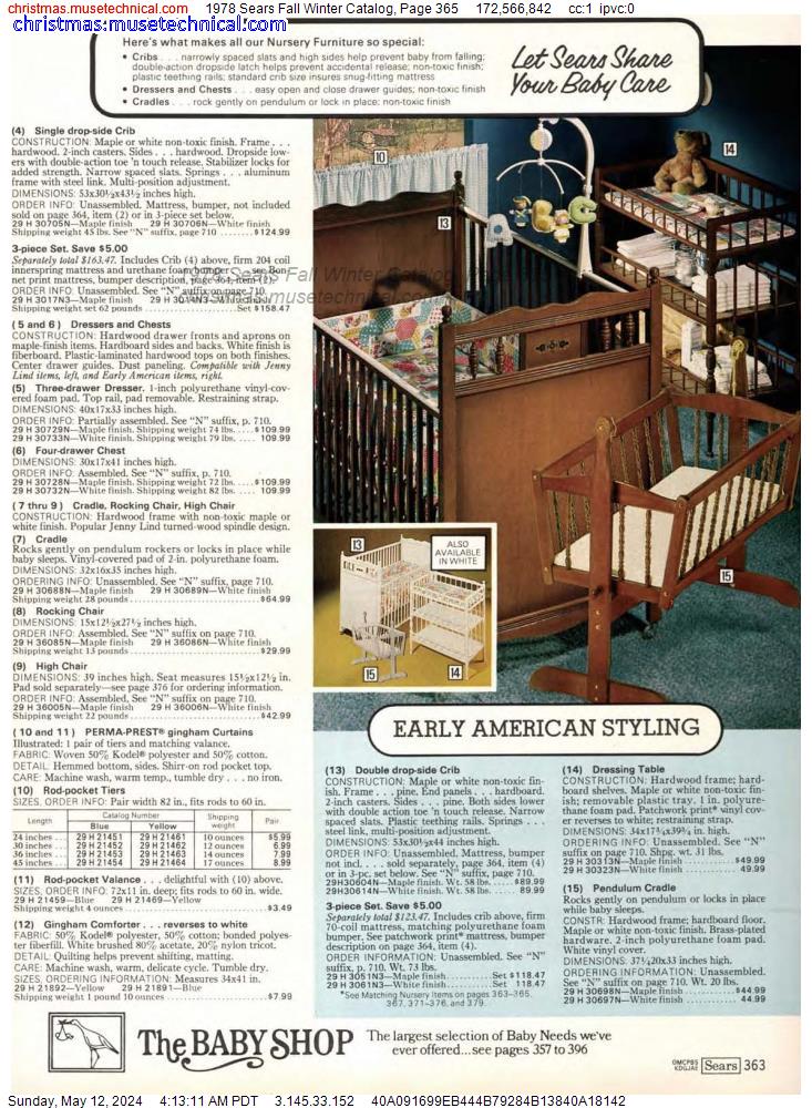 1978 Sears Fall Winter Catalog, Page 365