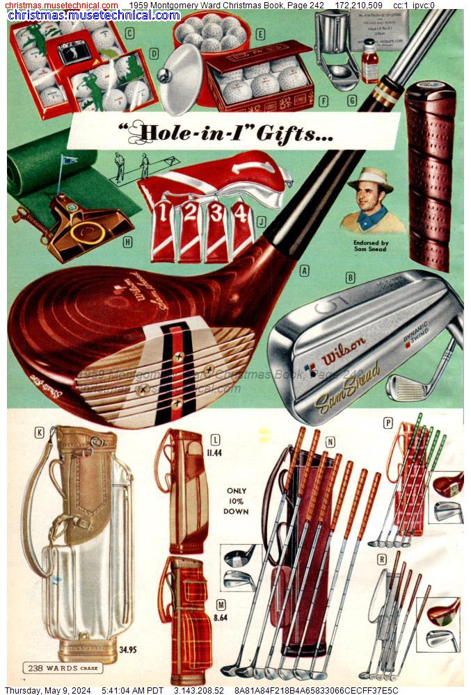 1959 Montgomery Ward Christmas Book, Page 242