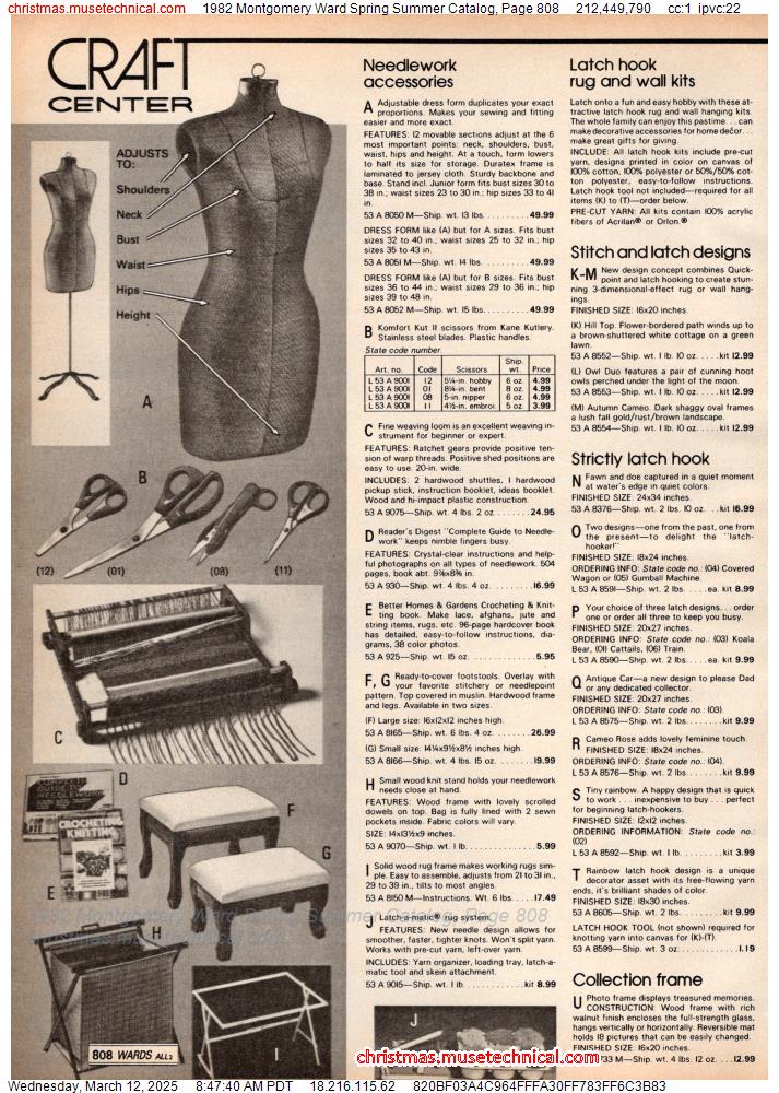 1982 Montgomery Ward Spring Summer Catalog, Page 808