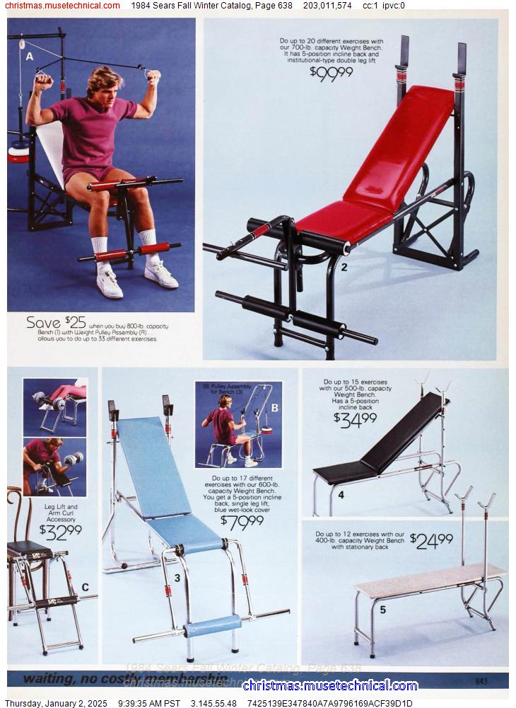 1984 Sears Fall Winter Catalog, Page 638