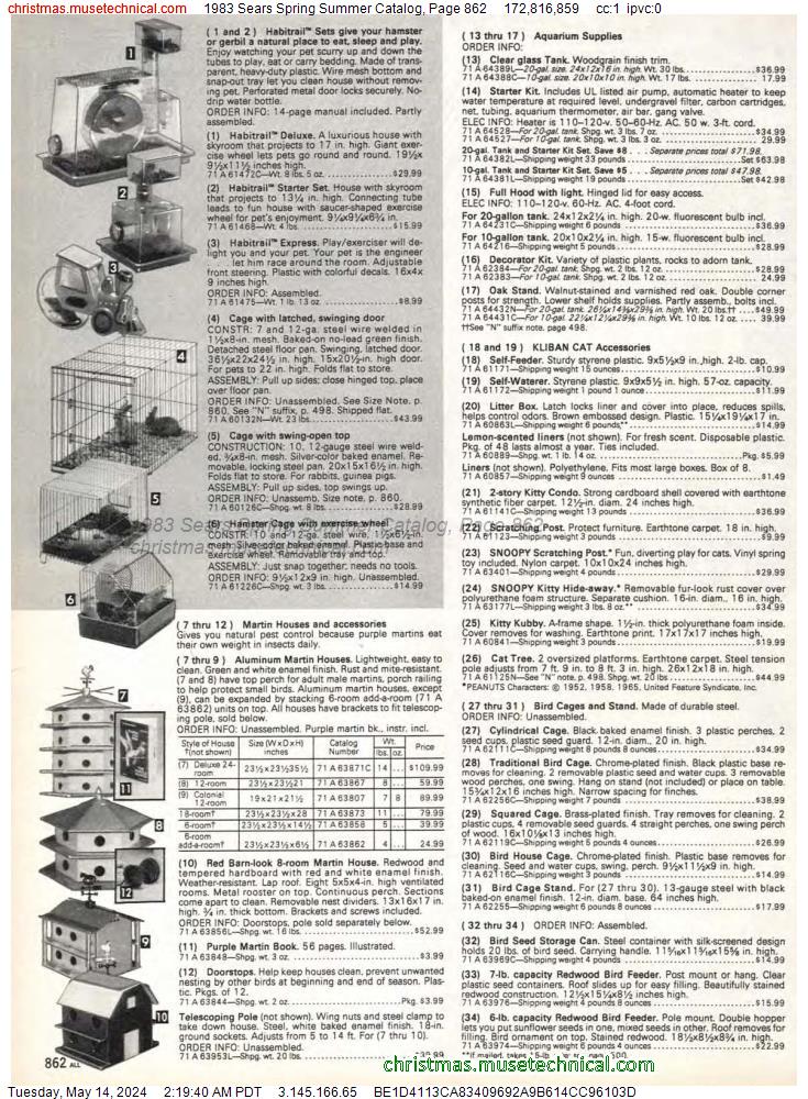 1983 Sears Spring Summer Catalog, Page 862