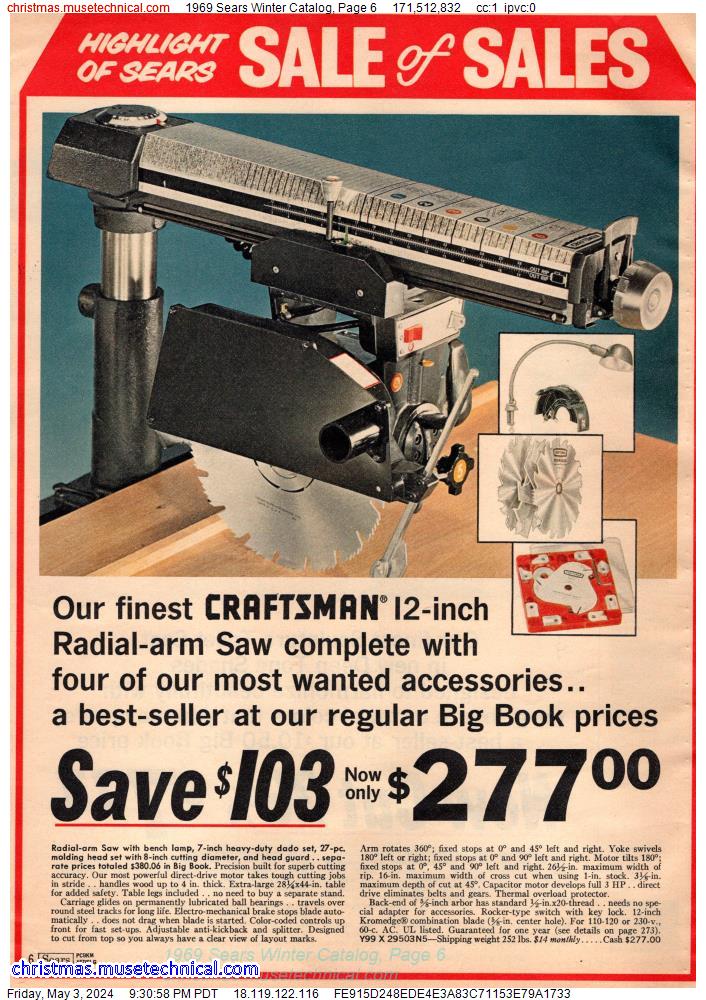 1969 Sears Winter Catalog, Page 6