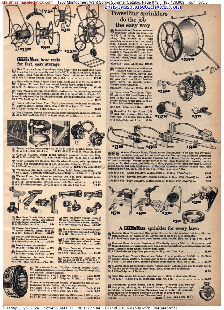 1967 Montgomery Ward Spring Summer Catalog, Page 879