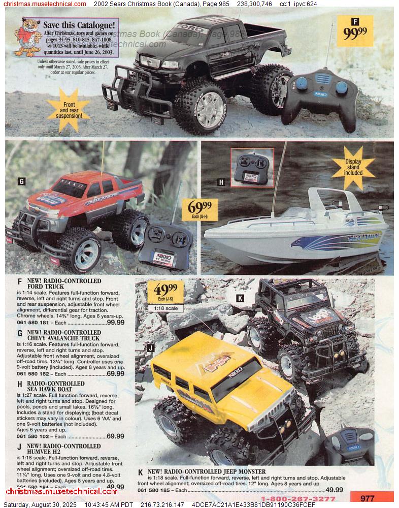 2002 Sears Christmas Book (Canada), Page 985