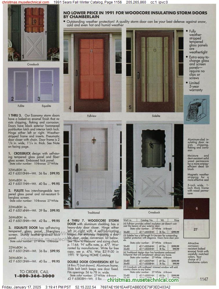 1991 Sears Fall Winter Catalog, Page 1156