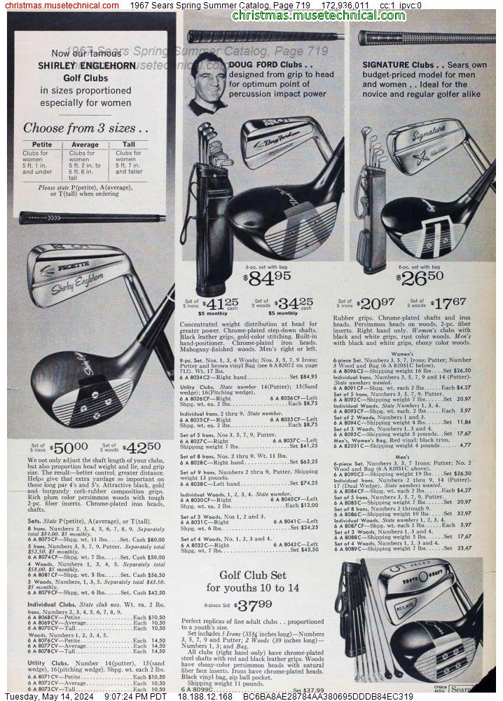 1967 Sears Spring Summer Catalog, Page 719