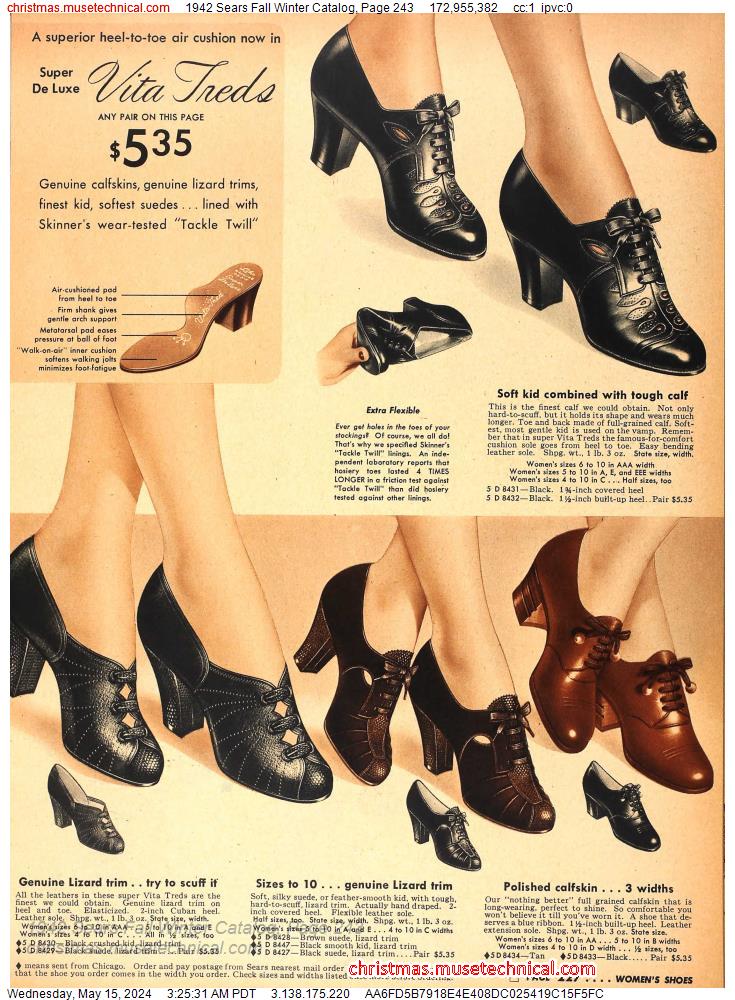 1942 Sears Fall Winter Catalog, Page 243