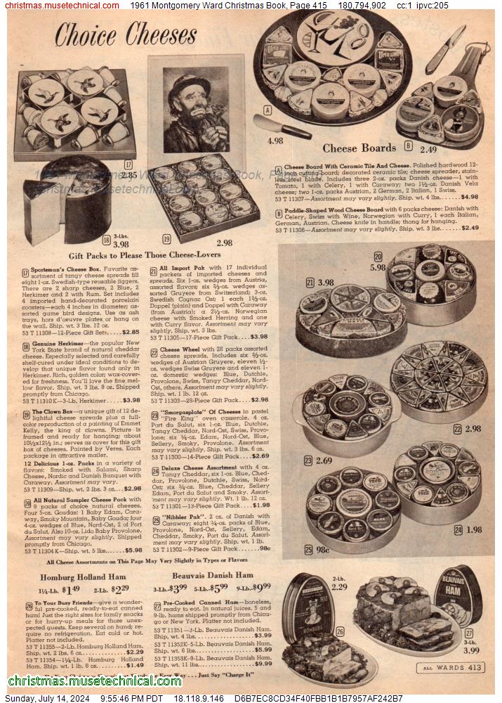 1961 Montgomery Ward Christmas Book, Page 415