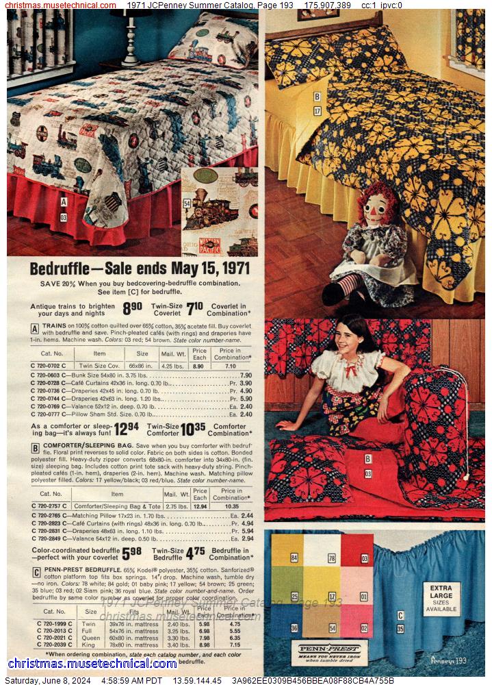1971 JCPenney Summer Catalog, Page 193