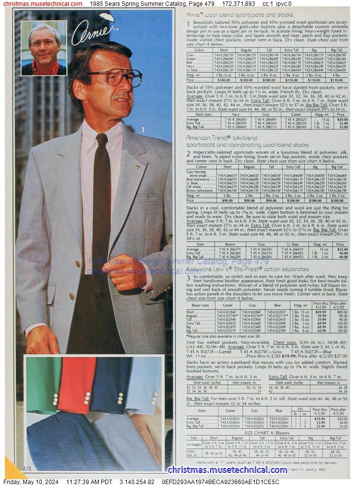 1985 Sears Spring Summer Catalog, Page 479