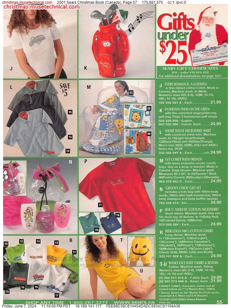 2001 Sears Christmas Book (Canada), Page 57